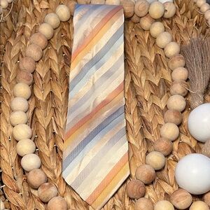 BCBG Pastel Multi-Stripe Silk Tie